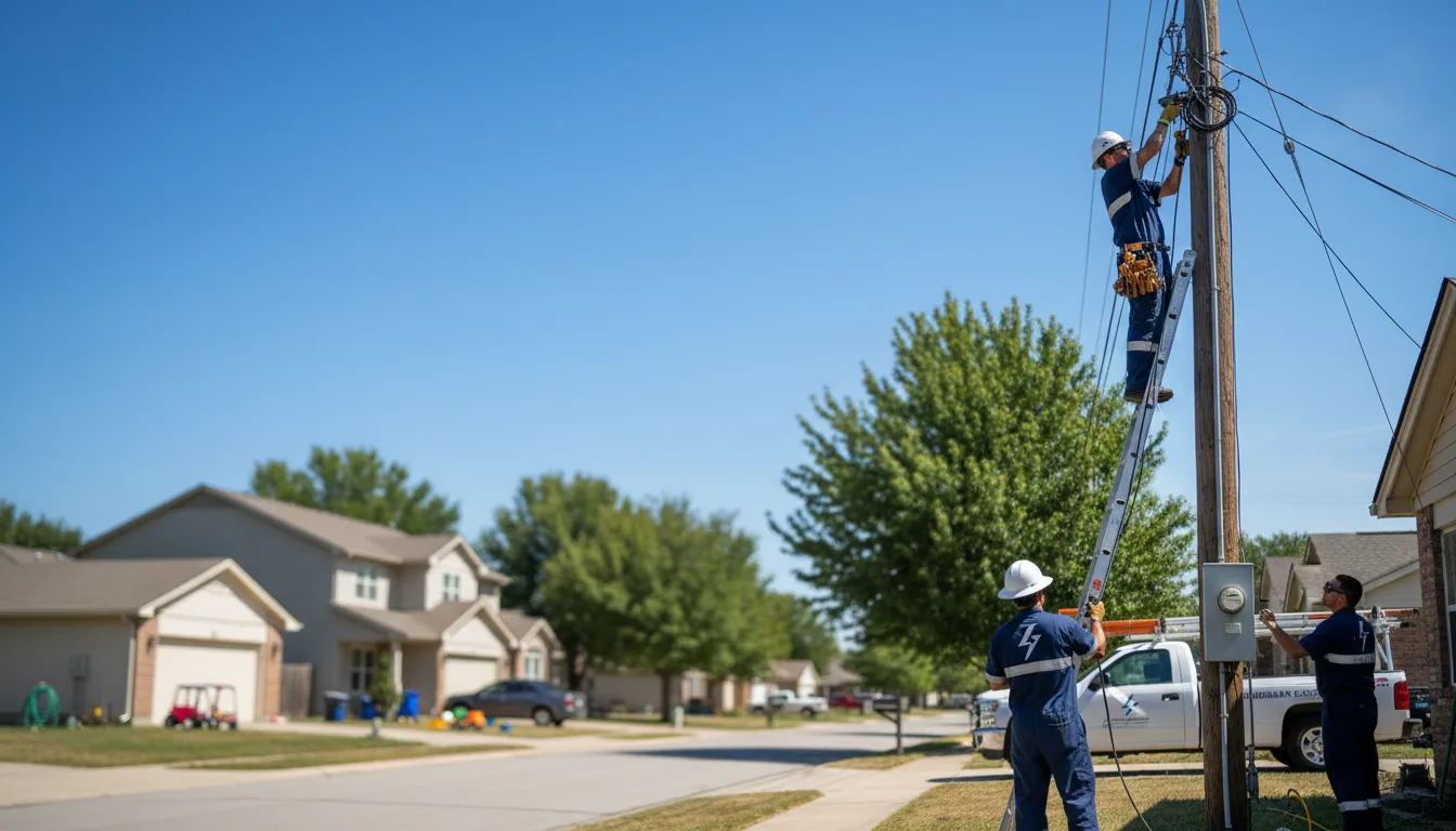 Residential electrician providing installation services in Logan, KS